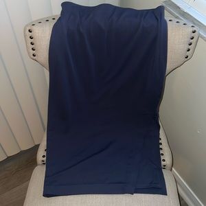 Express new blue skirt with slit